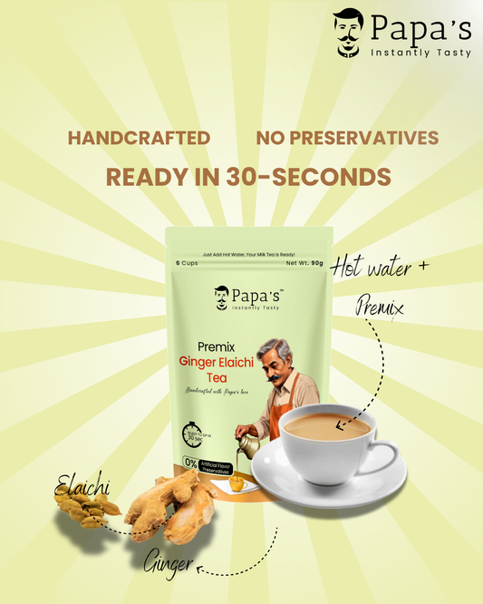 Fusion Pair – Ginger Tea Premix + Ginger Elaichi Tea Premix