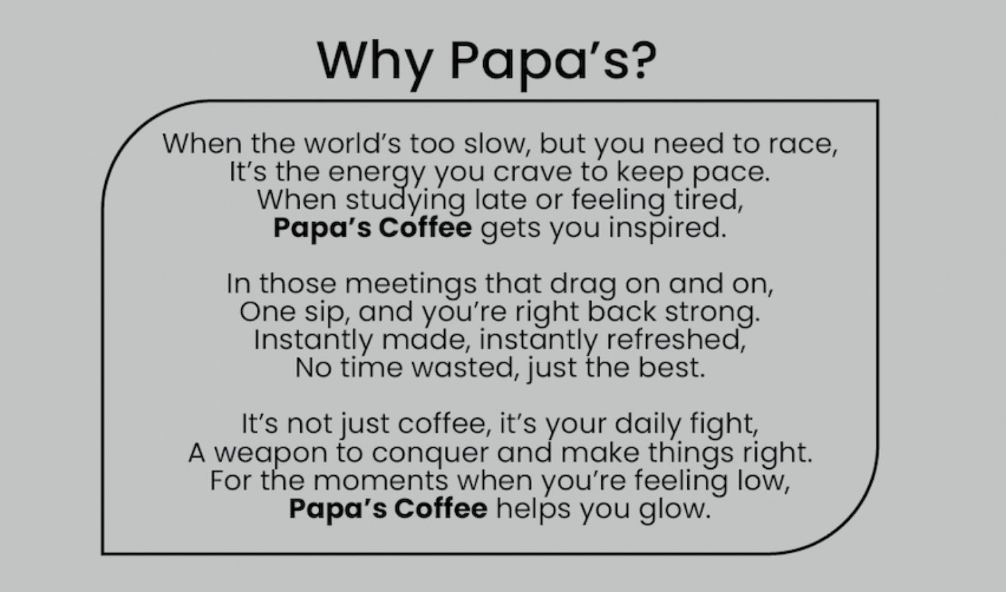 Papa's Premium Hot Coffee Premix | Makes 30 Cups