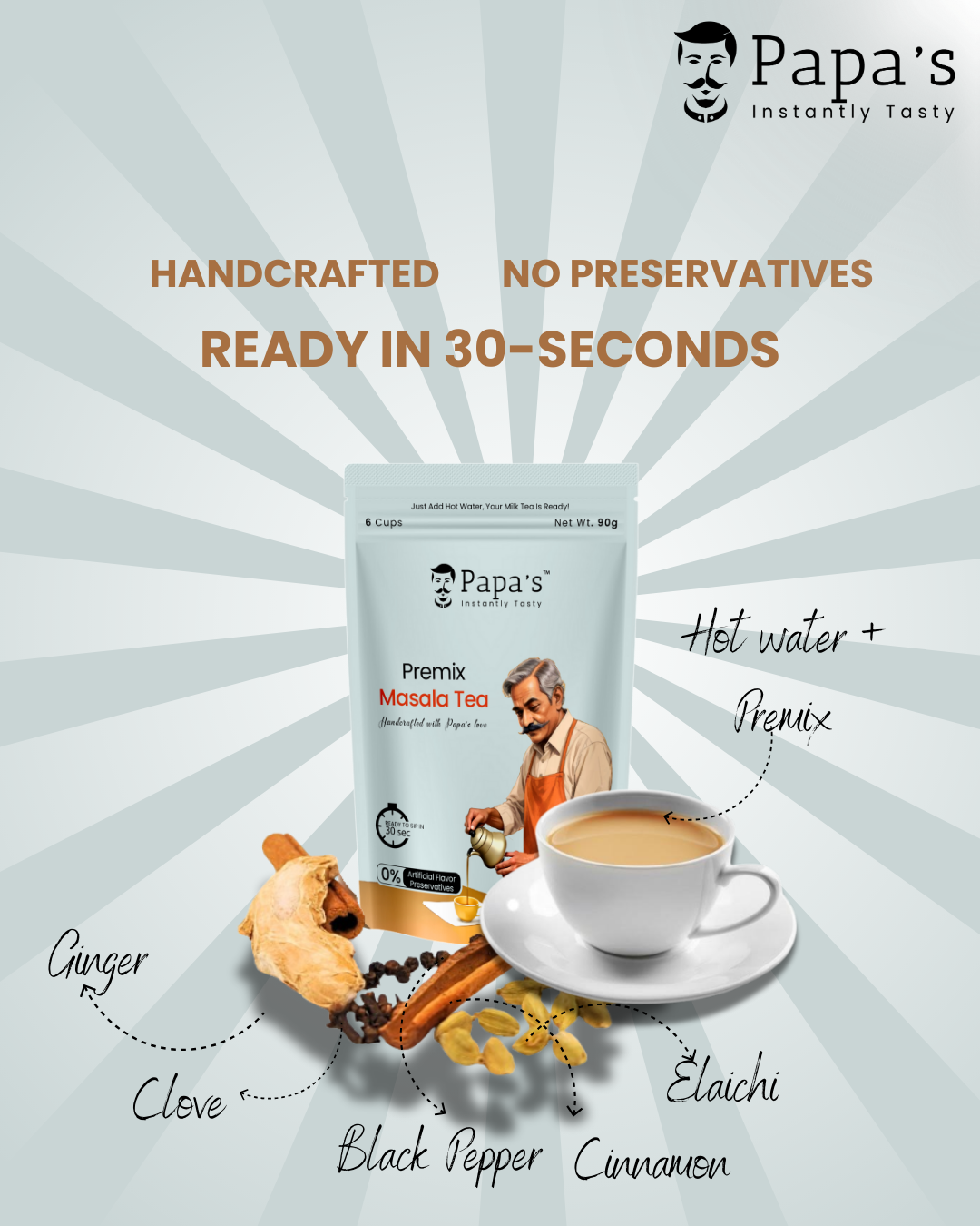 AM PM Premix Duo – Frappé Cold Coffee + Masala Tea