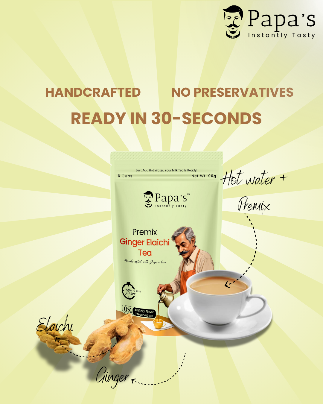 Ginger Elaichi Premix Lovers - 3 X Ginger Elaichi