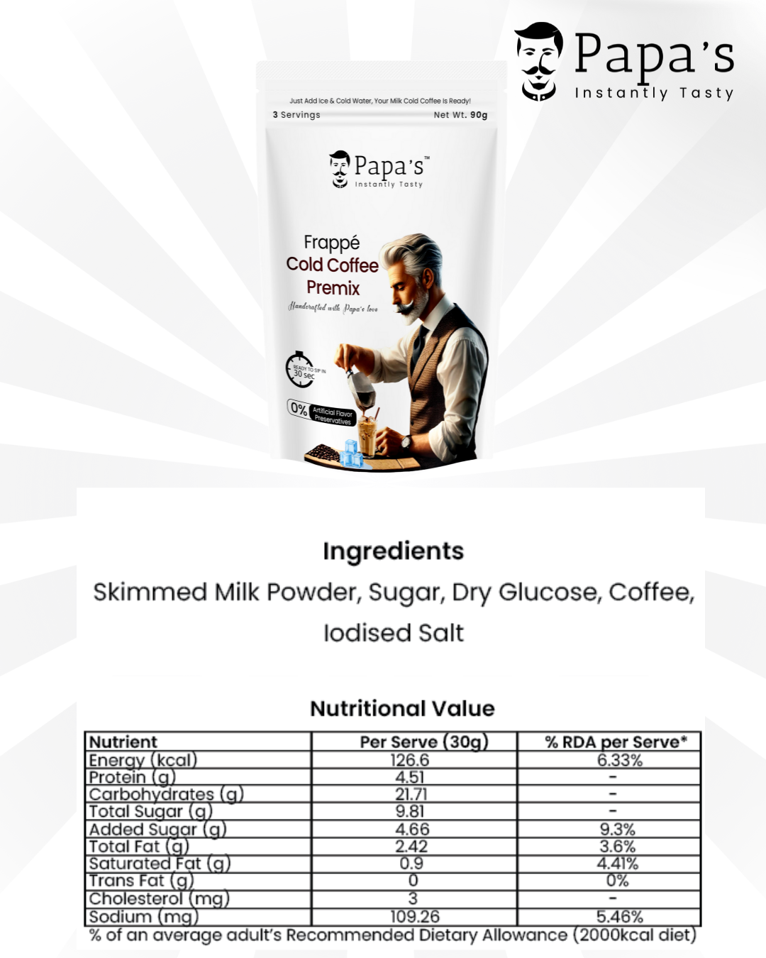 AM PM Premix Duo – Frappé Cold Coffee + Masala Tea