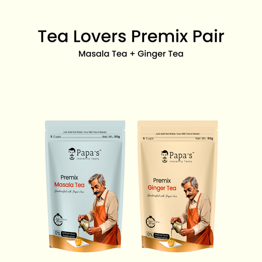 Tea Lovers Premix Pair – Masala Tea Premix + Ginger Tea Premix