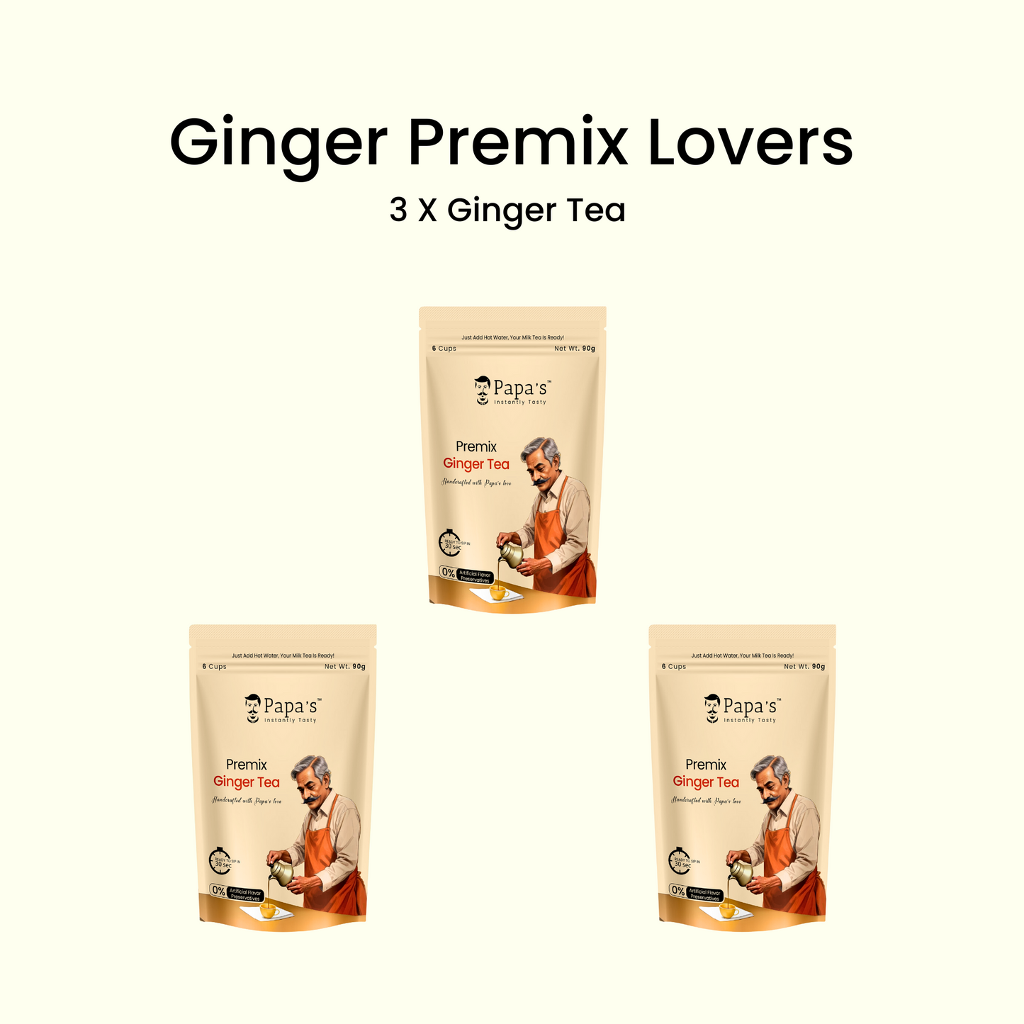Ginger Premix Lovers - 3 X Ginger
