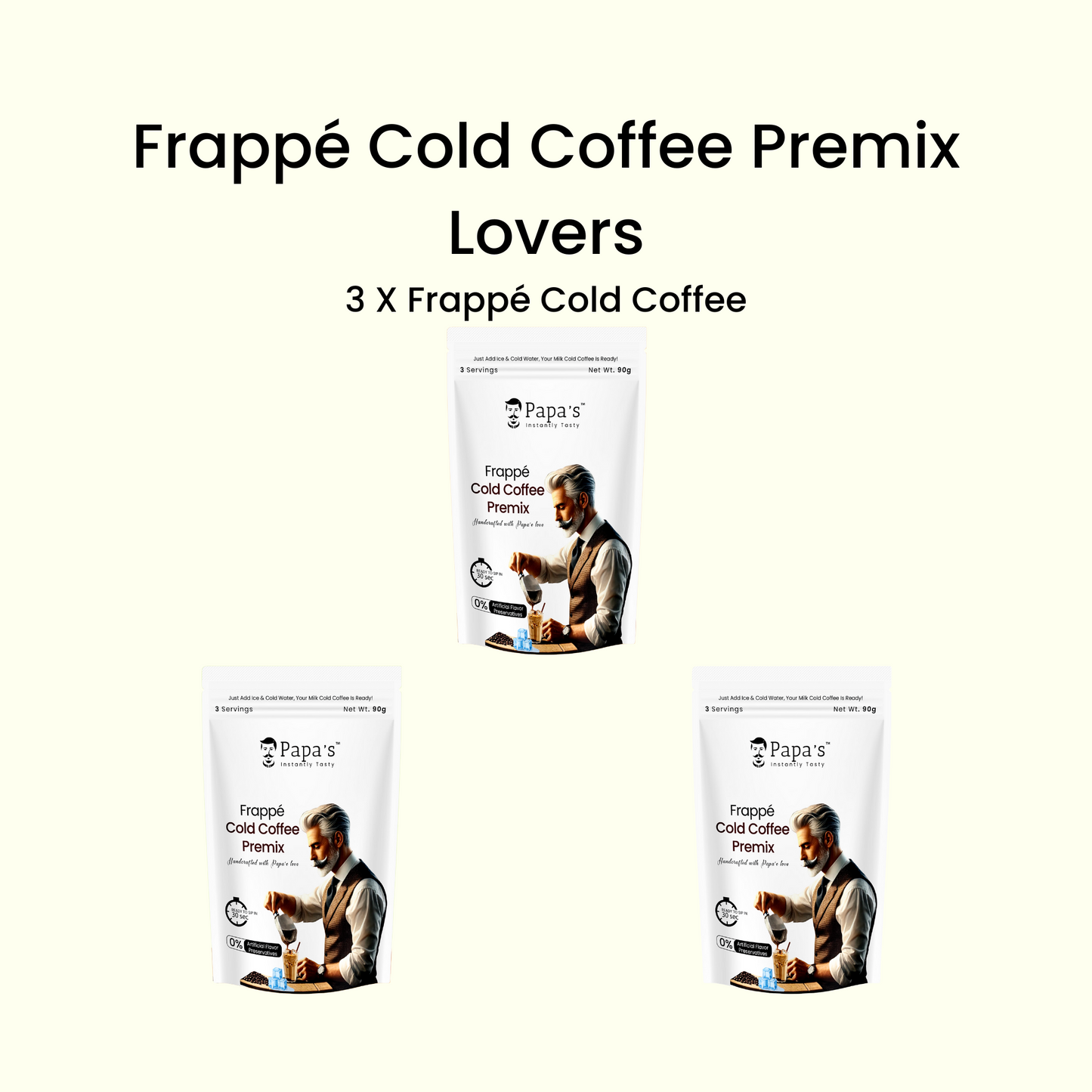 Frappé Cold Coffee Premix Lovers - 3 X Frappé Cold Coffee